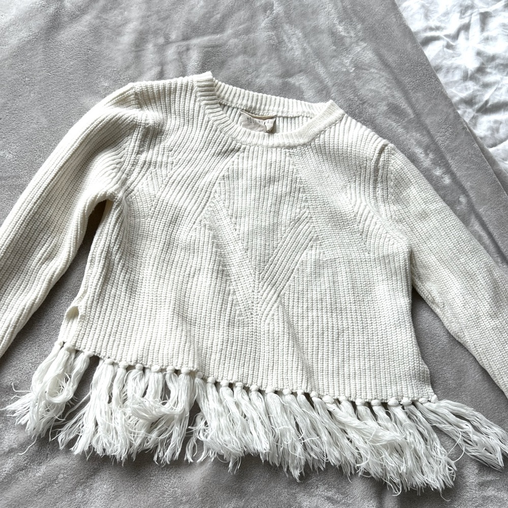 Tan cream sweater